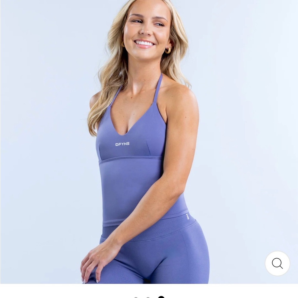 DFYNE Purple Activewear top